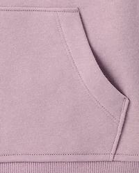 Girls Varsity Stripe Premium Fleece Zip Up Hoodie Top
