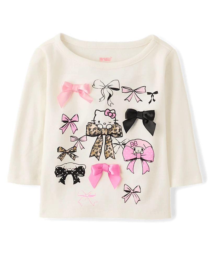 Toddler Girls Hello Kitty® And Friends Bow Elbow Sleeve Top