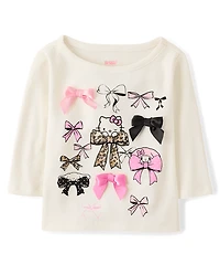 Toddler Girls Hello Kitty® And Friends Bow Elbow Sleeve Top