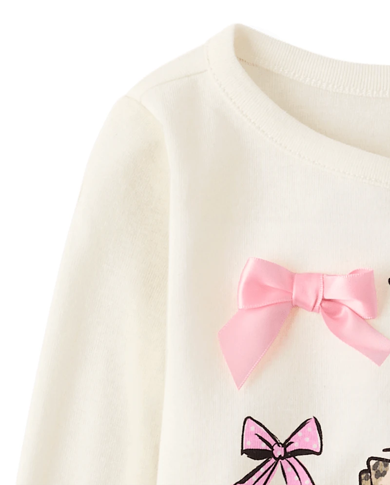 Toddler Girls Hello Kitty® And Friends Bow Elbow Sleeve Top