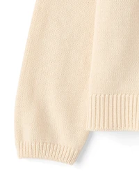 Toddler Girls Embroidered Bear Sweater