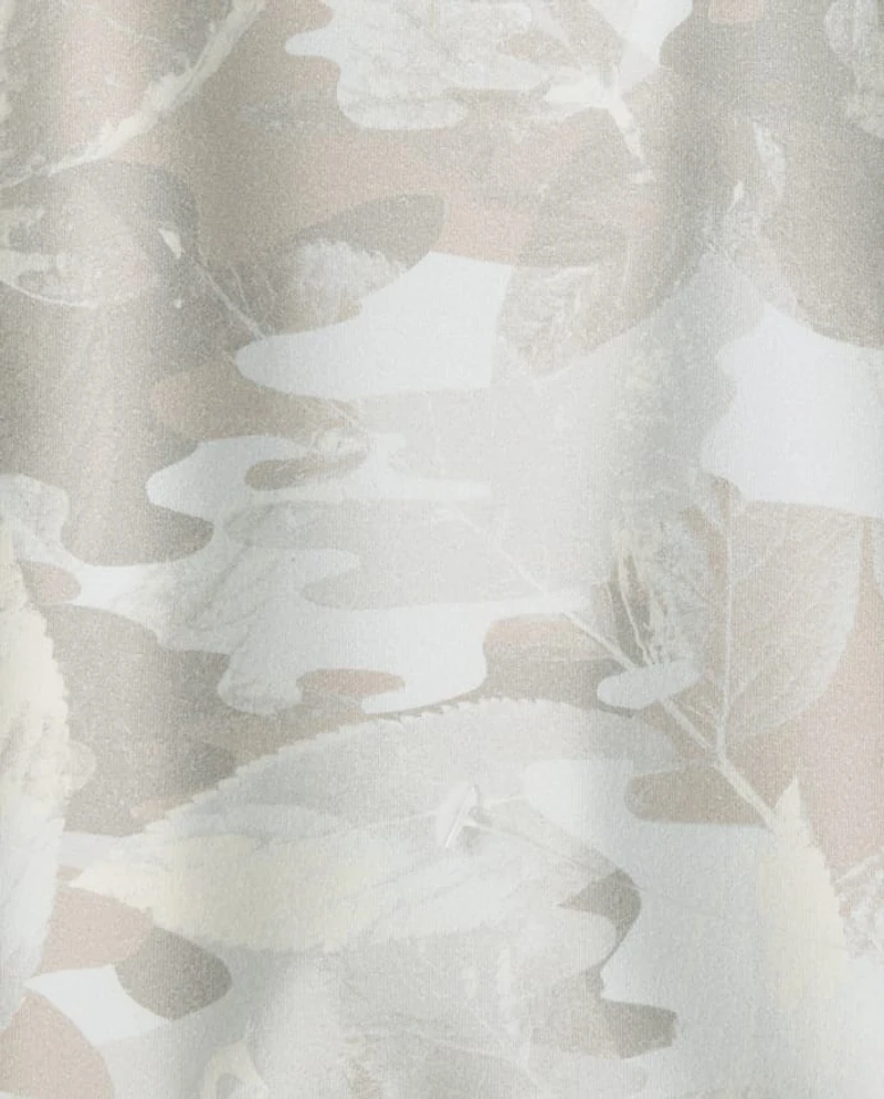 Girls Quick Dry Camo V-Waist Flare Leggings