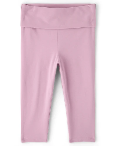 Girls Foldover Capri Leggings