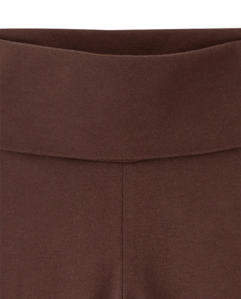 Girls Foldover Flare Leggings