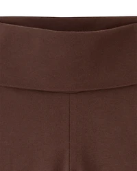 Girls Foldover Flare Leggings