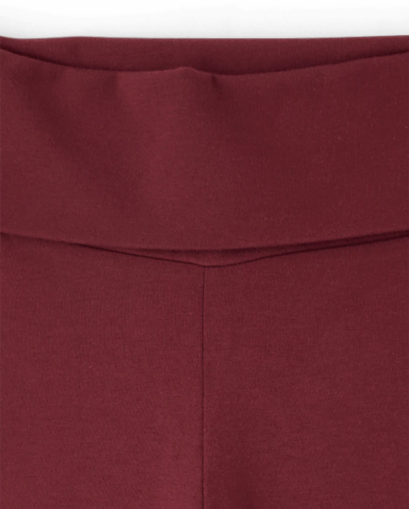 Girls Foldover Flare Leggings