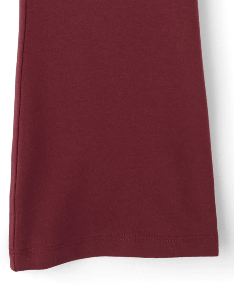 Girls Foldover Flare Leggings