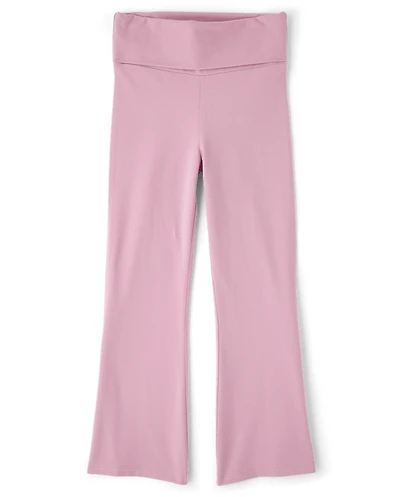 Girls Foldover Flare Leggings