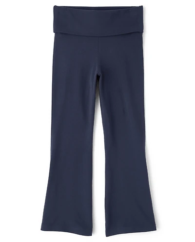 Girls Foldover Flare Leggings