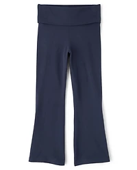 Girls Foldover Flare Leggings