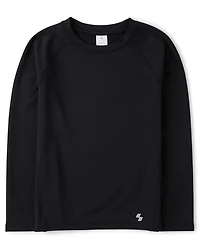 Boys Quick Dry Cozy Active Layering Tee