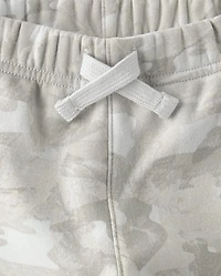 Baby And Toddler Boys Camo Premium Fleece Jogger Pants