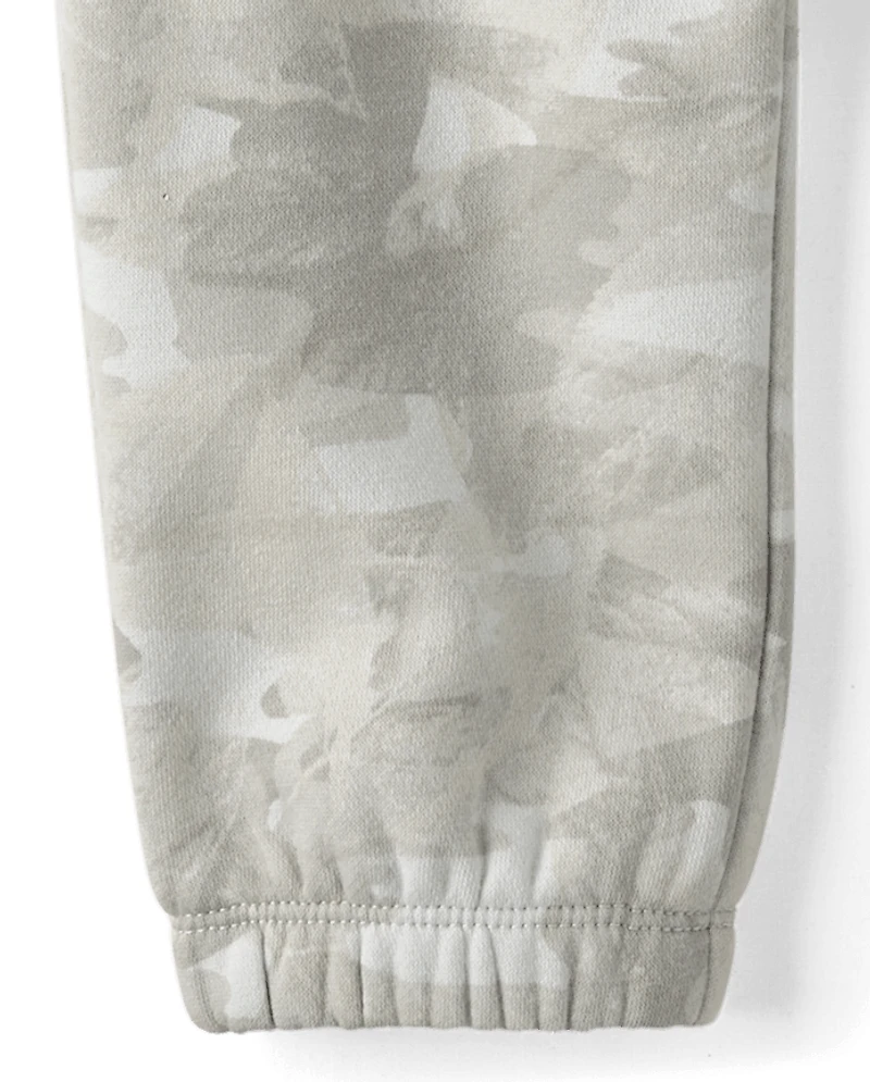 Baby And Toddler Boys Camo Premium Fleece Jogger Pants