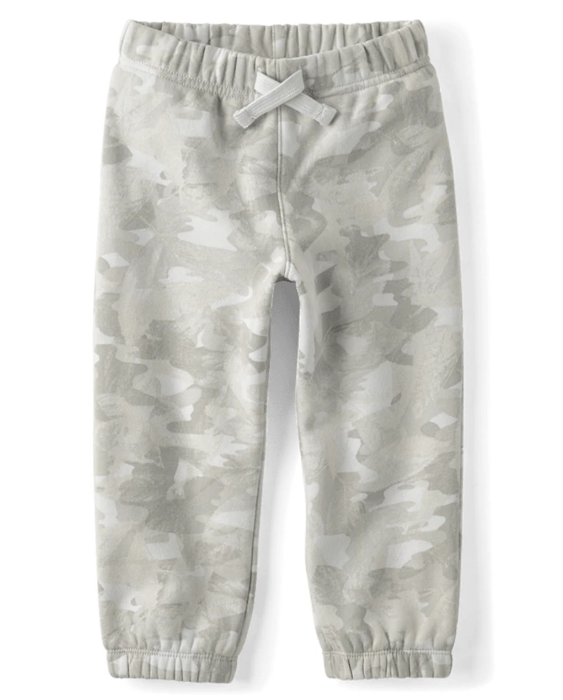Baby And Toddler Boys Camo Premium Fleece Jogger Pants