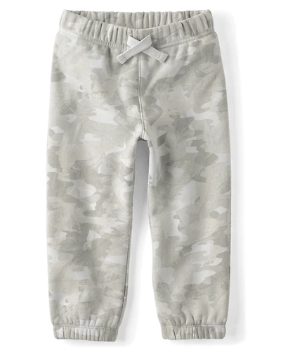 Baby And Toddler Boys Camo Premium Fleece Jogger Pants