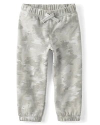 Baby And Toddler Boys Camo Premium Fleece Jogger Pants