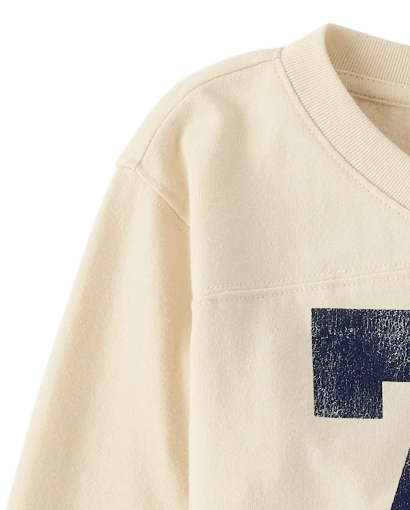 Girls Varsity Sueded Top