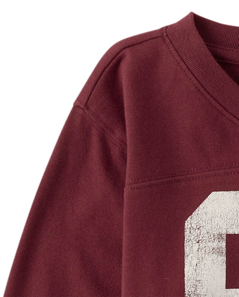 Girls Varsity Sueded Top