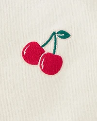 Girls Embroidered Icon Graphic Ringer Baby Tee
