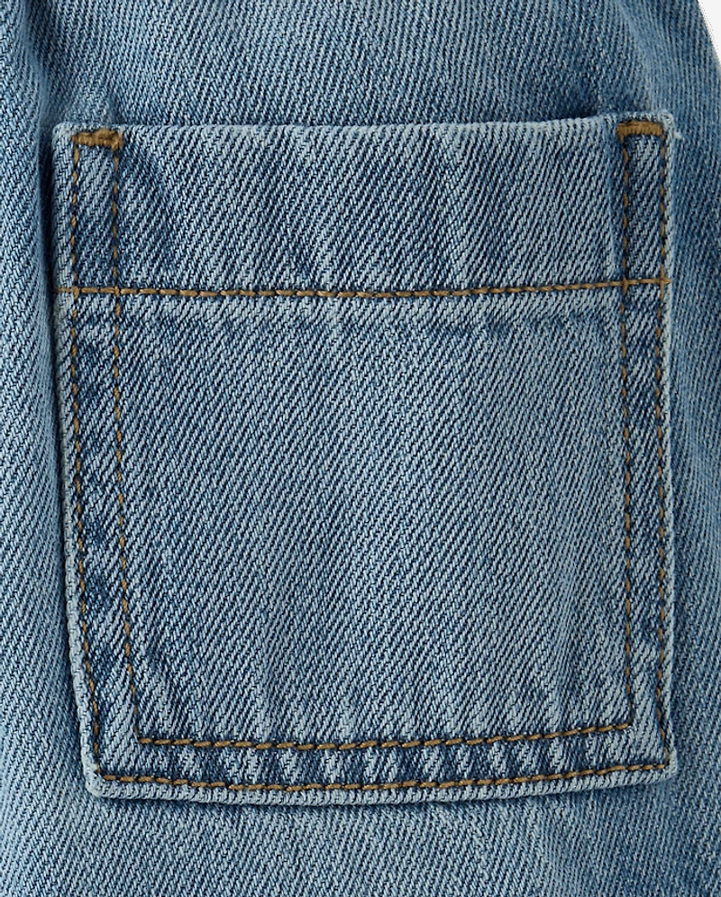 Baby And Toddler Boys Baggy Pull On Cargo Barrel Jeans