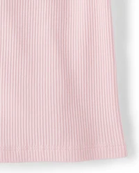 Girls V-Neck Ribbed Cinched Top