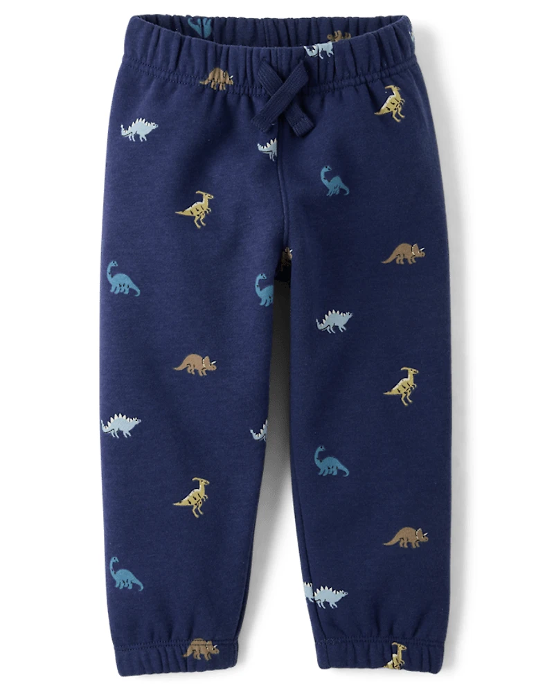 Baby And Toddler Boys Dino Premium Fleece Jogger Pants