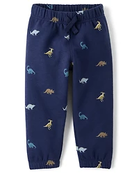 Baby And Toddler Boys Dino Premium Fleece Jogger Pants