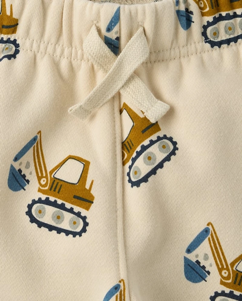 Baby And Toddler Boys Print Premium Fleece Jogger Pants