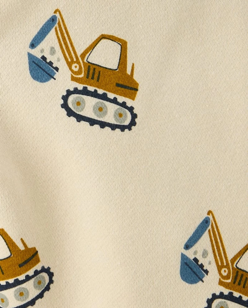 Baby And Toddler Boys Print Premium Fleece Jogger Pants