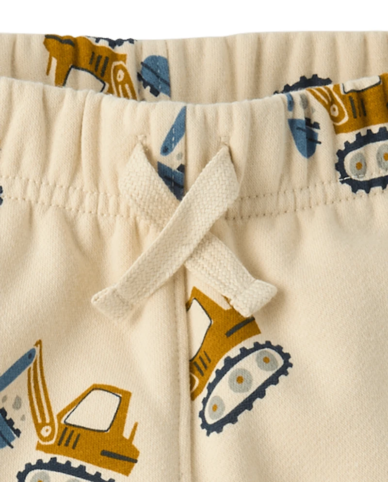 Baby And Toddler Boys Print Premium Fleece Jogger Pants