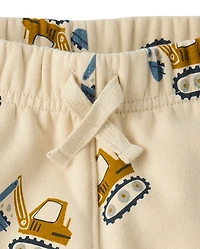 Baby And Toddler Boys Print Premium Fleece Jogger Pants