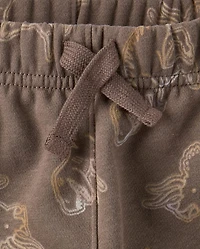 Baby And Toddler Boys Print Premium Fleece Jogger Pants