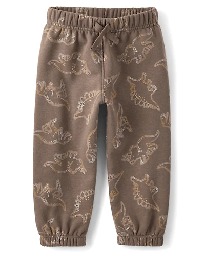 Baby And Toddler Boys Print Premium Fleece Jogger Pants