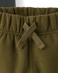 Baby And Toddler Boys Premium Fleece Jogger Pants 3-Pack