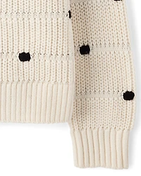 Girls Kuromi™ Embroidered Bobble Sweater