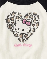 Girls Hello Kitty® Embroidered Colorblock Sweater