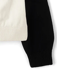 Girls Hello Kitty® Embroidered Colorblock Sweater