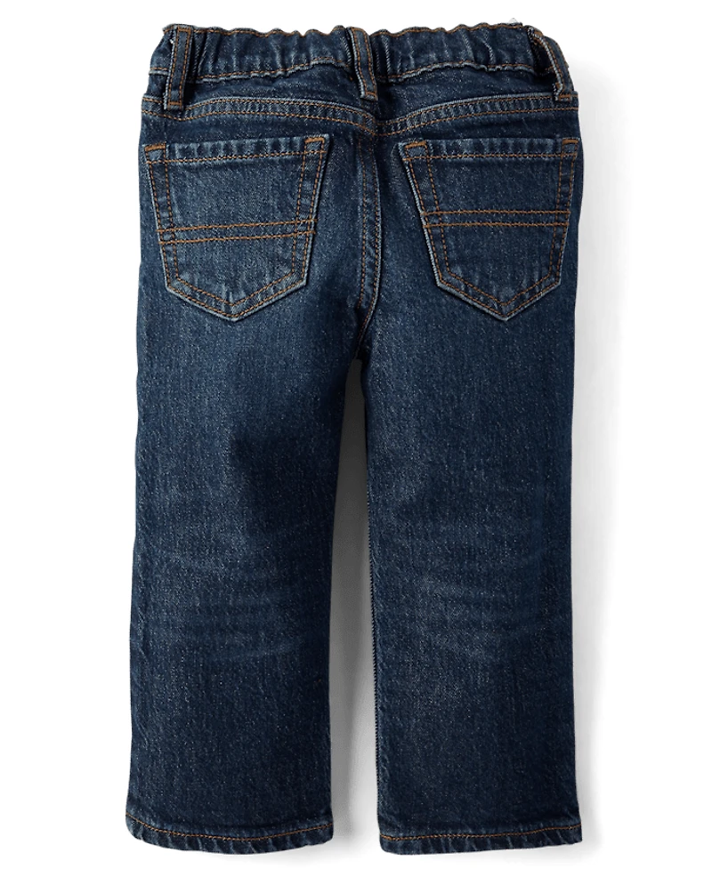 Baby And Toddler Boys Ripped Straight Jeans