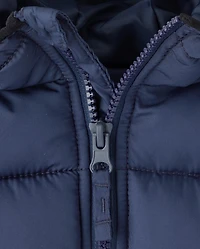 Toddler Boys Hooded Puffer Jacket