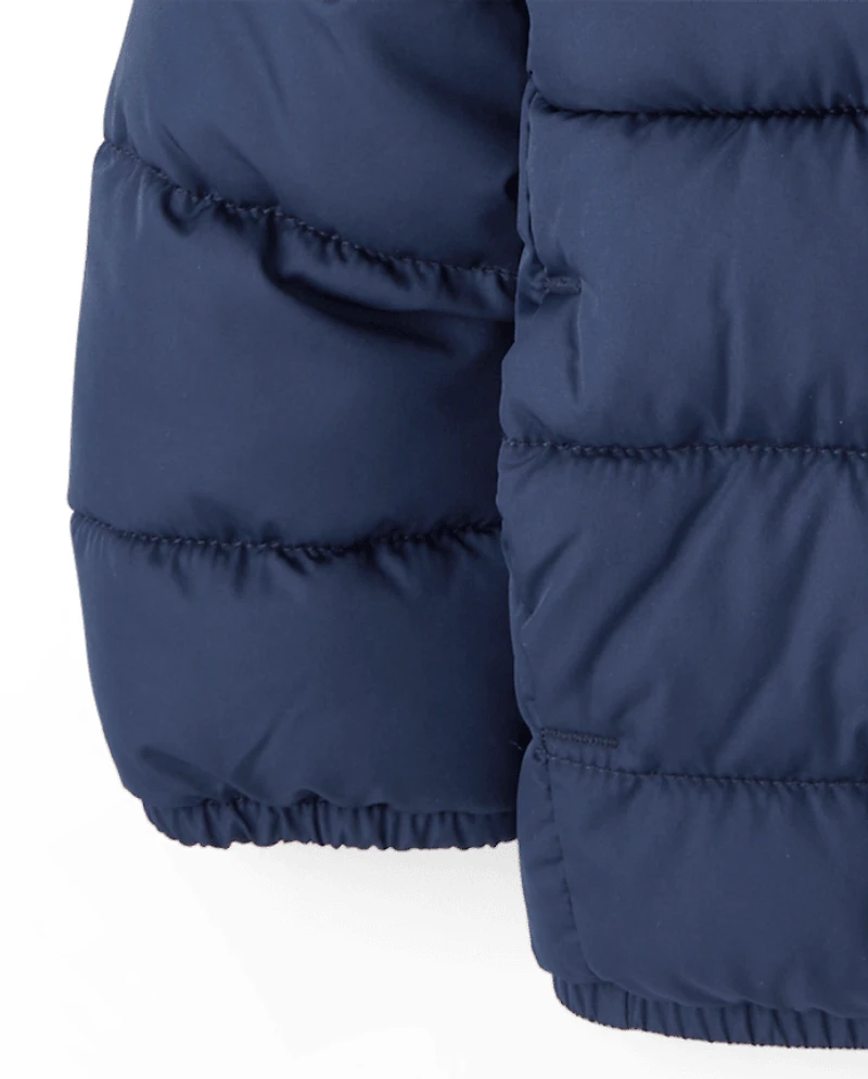 Toddler Boys Hooded Puffer Jacket