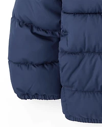 Toddler Boys Hooded Puffer Jacket