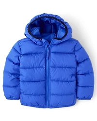 Toddler Boys Hooded Puffer Jacket