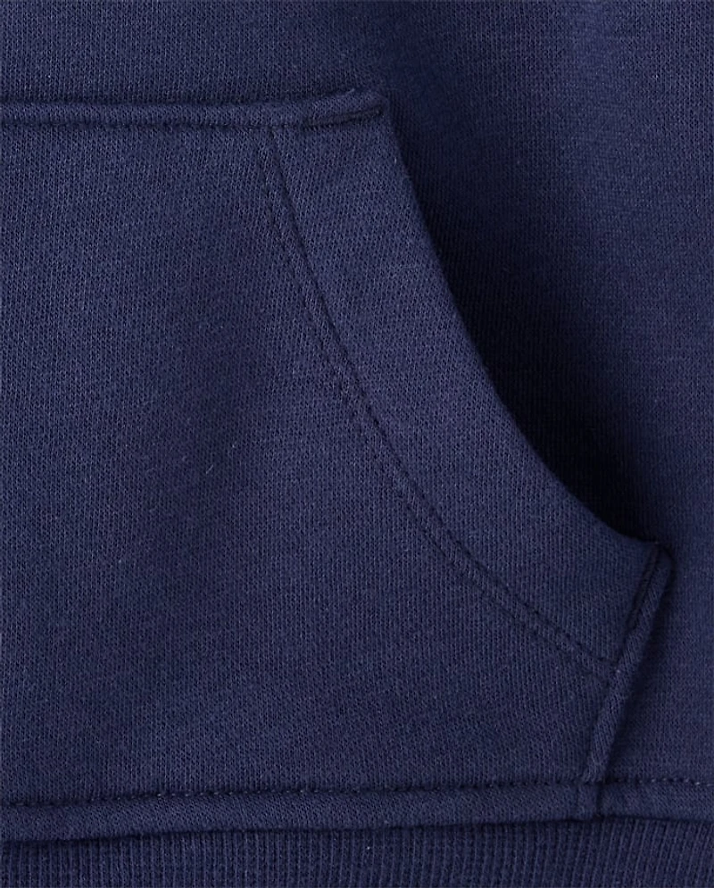 Baby And Toddler Boys Varsity Premium Fleece Zip Up Hoodie