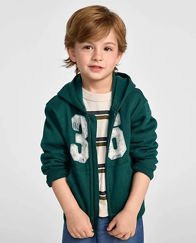 Baby And Toddler Boys Varsity Premium Fleece Zip Up Hoodie