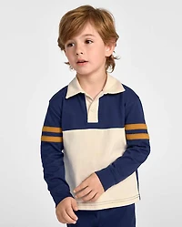 Ensemble 2 pièces style universitaire à blocs de couleurs pour bébés et petits garçons