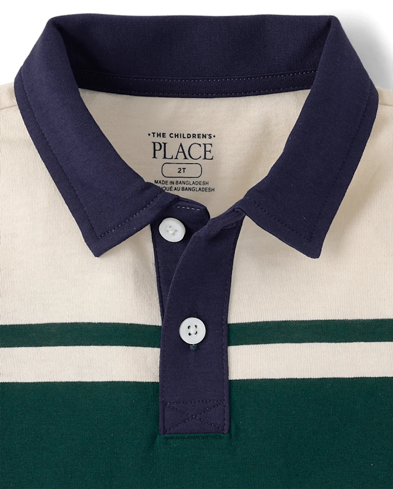 Baby And Toddler Boys Striped Soft Jersey Polo