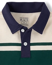 Baby And Toddler Boys Striped Soft Jersey Polo