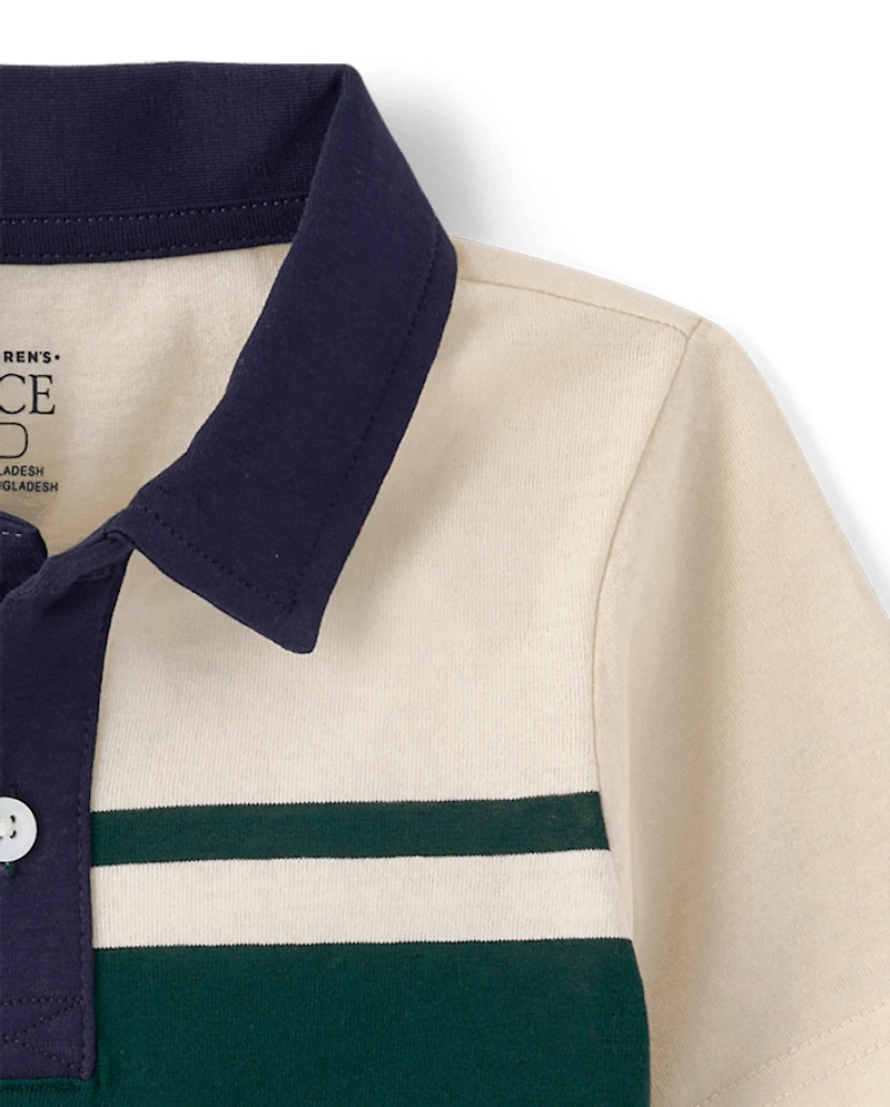 Baby And Toddler Boys Striped Soft Jersey Polo