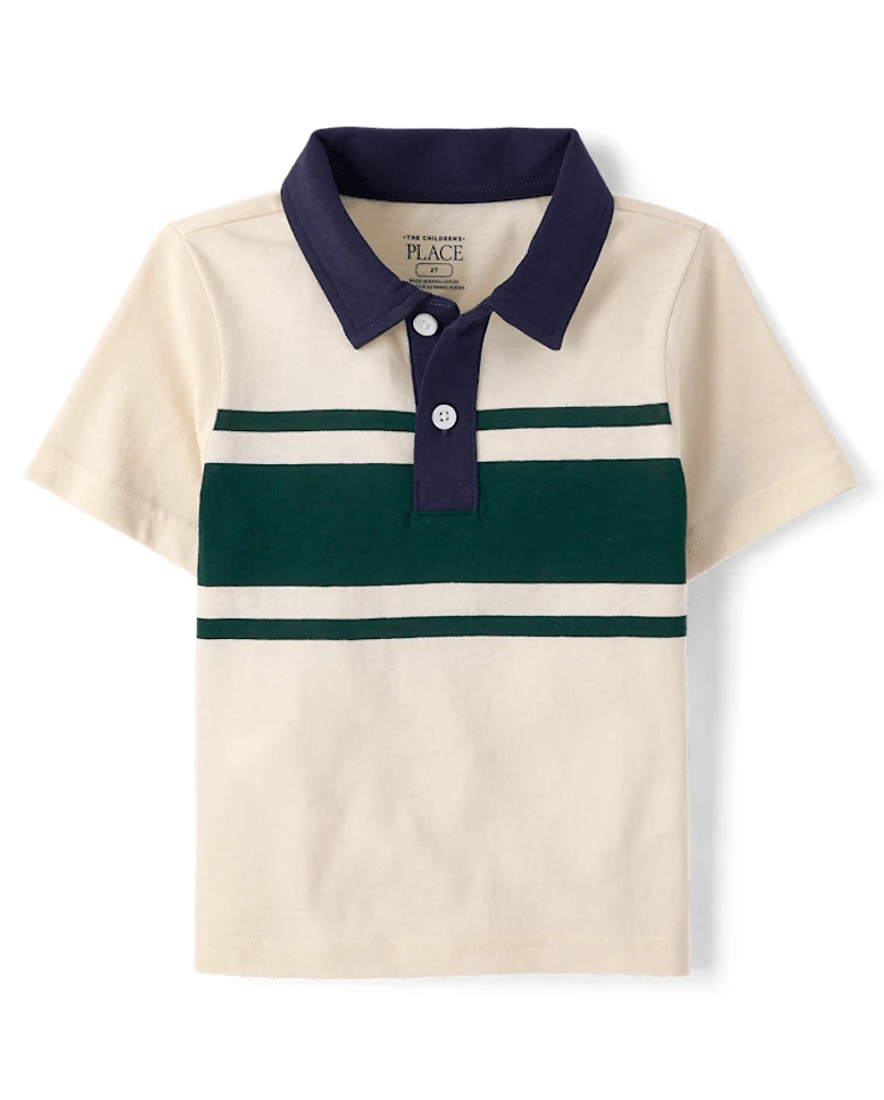 Baby And Toddler Boys Striped Soft Jersey Polo