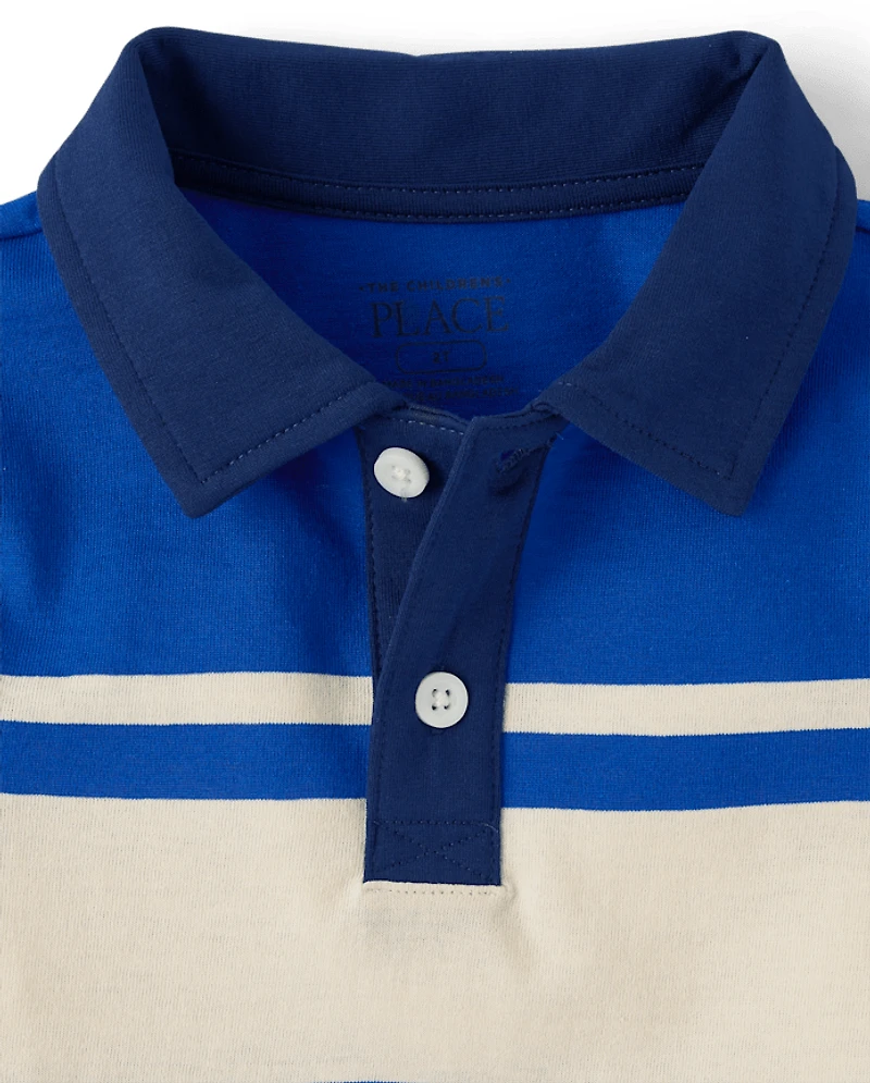 Baby And Toddler Boys Striped Soft Jersey Polo